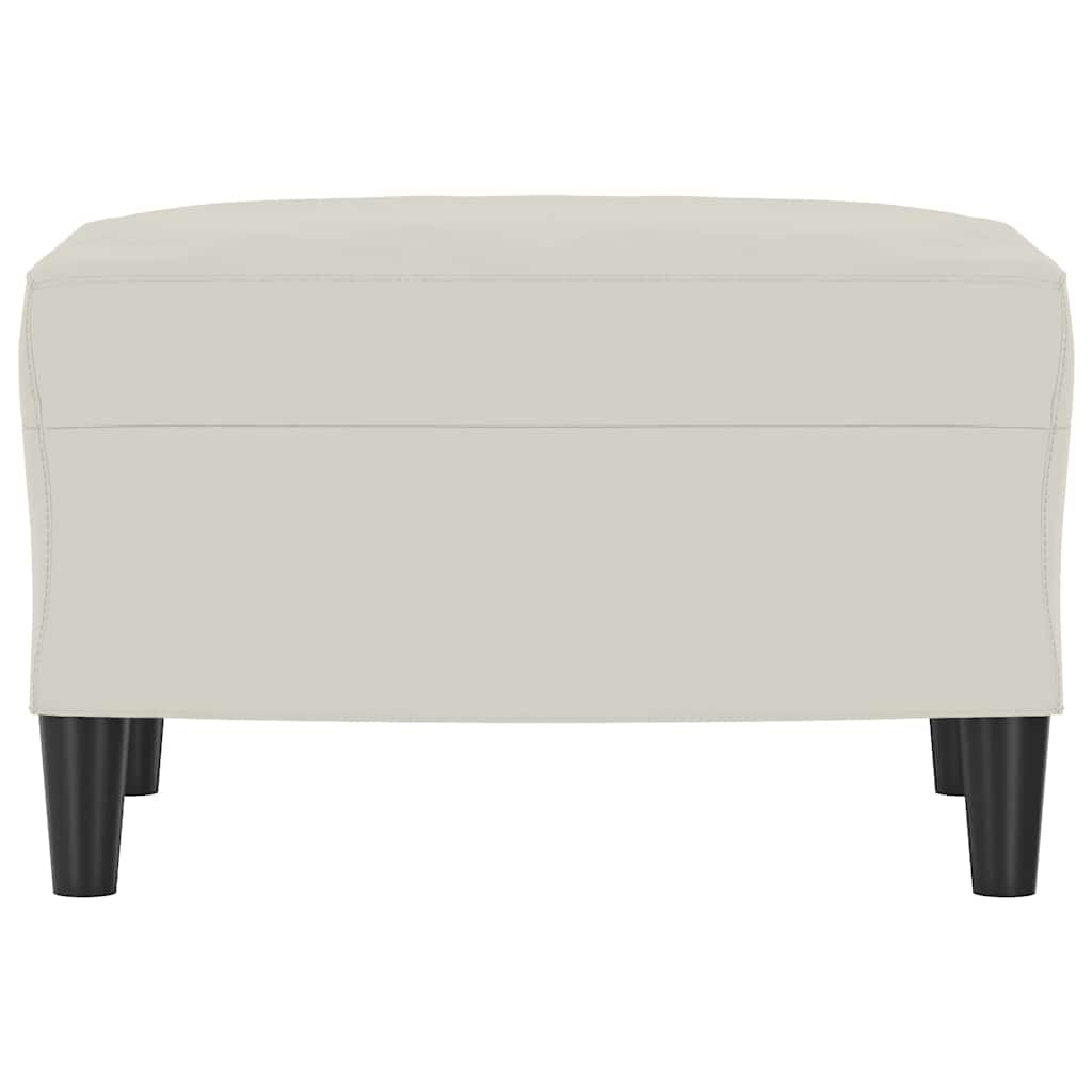 Vidaxl voetenbank 60x50x41 cm fluweel crèmekleurig