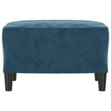 Vidaxl voetenbank 60x50x41 cm fluweel blauw