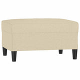 Vidaxl voetenbank 70x55x41 cm stof crèmekleurig