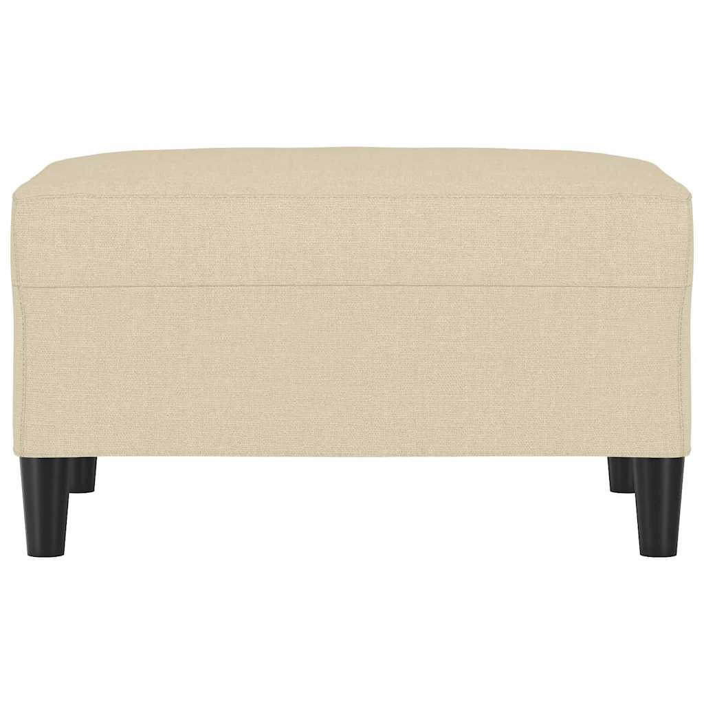 Vidaxl voetenbank 70x55x41 cm stof crèmekleurig