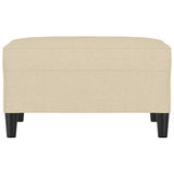 Vidaxl voetenbank 70x55x41 cm stof crèmekleurig