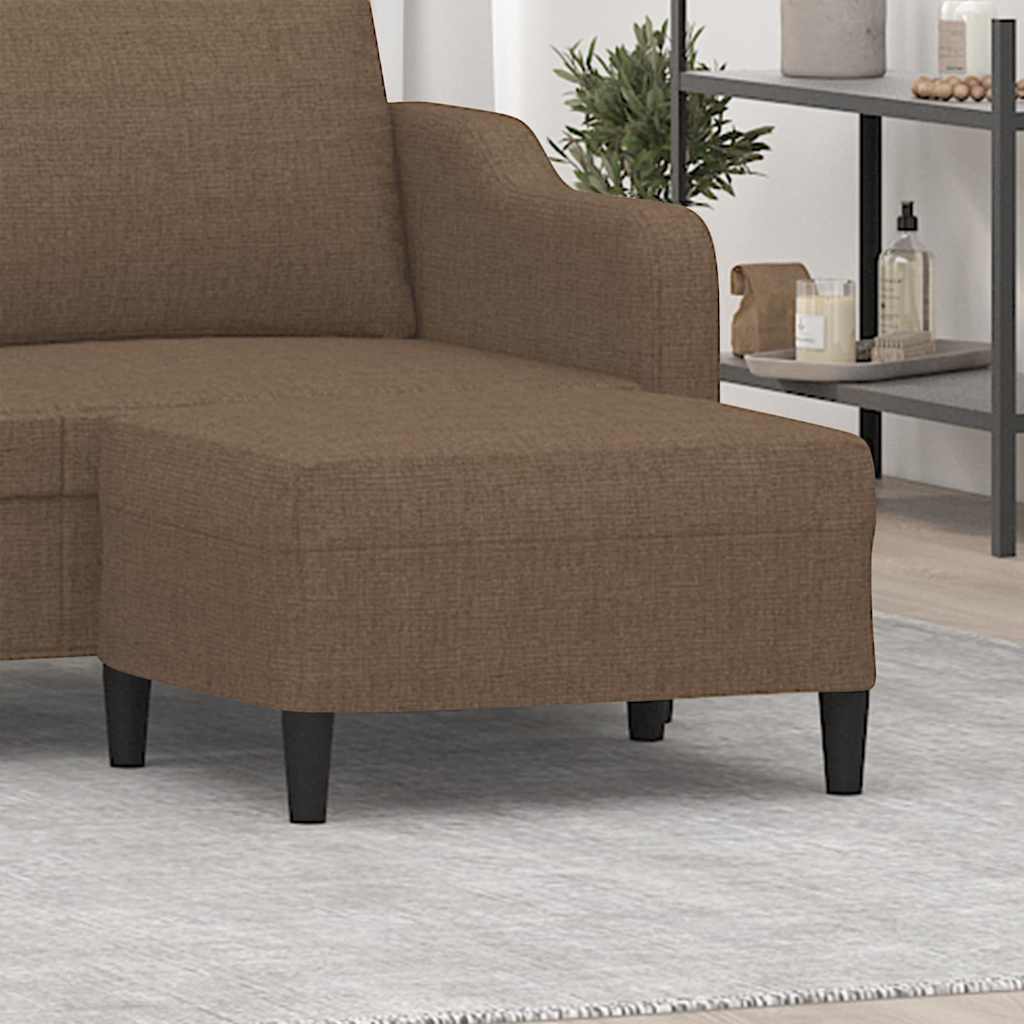 Vidaxl voetenbank 70x55x41 cm stof bruin