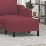 Vidaxl voetenbank 70x55x41 cm stof wijnrood