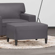 Vidaxl voetenbank 70x55x41 cm kunstleer grijs