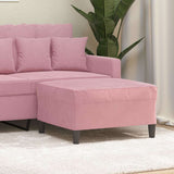 Vidaxl voetenbank 70x55x41 cm fluweel roze