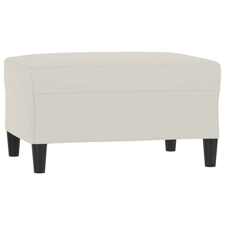 Vidaxl voetenbank 70x55x41 cm fluweel crèmekleurig