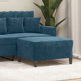 Vidaxl voetenbank 70x55x41 cm fluweel blauw