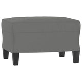 Vidaxl voetenbank 60x50x41 cm microvezelstof donkergrijs