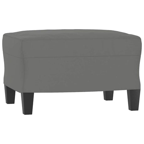 Vidaxl voetenbank 60x50x41 cm microvezelstof donkergrijs
