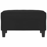 Vidaxl voetenbank 70x55x41 cm microvezelstof zwart