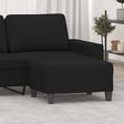 Vidaxl voetenbank 70x55x41 cm microvezelstof zwart