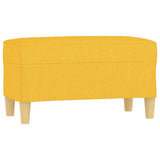 Vidaxl bankje 70x35x41 cm stof lichtgeel