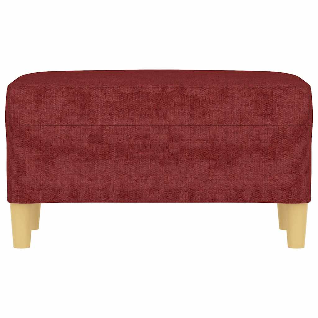 Vidaxl bankje 70x35x41 cm stof wijnrood