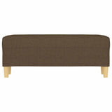 Vidaxl bankje 100x35x41 cm stof bruin