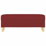 Vidaxl bankje 100x35x41 cm stof wijnrood