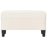 Vidaxl bankje 70x35x41 cm kunstleer crèmekleurig