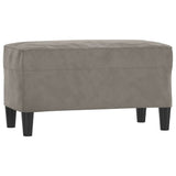 Vidaxl bankje 70x35x41 cm fluweel lichtgrijs