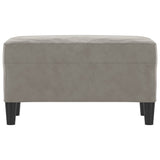 Vidaxl bankje 70x35x41 cm fluweel lichtgrijs