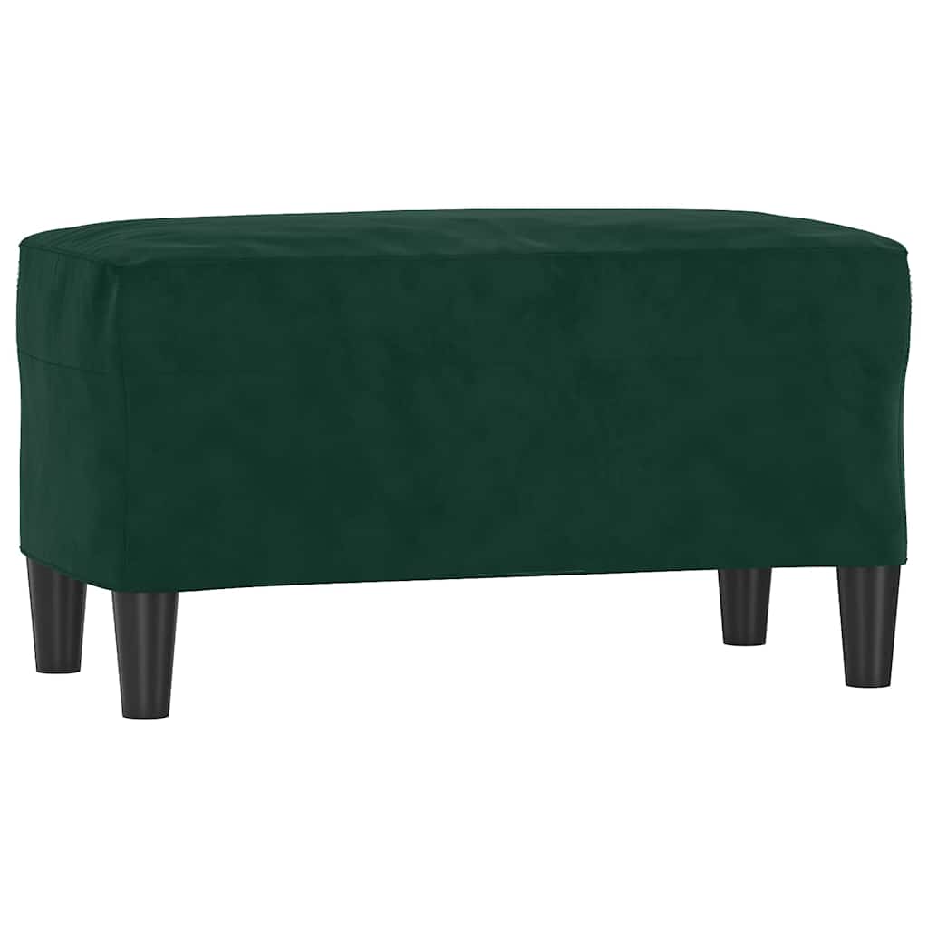 Vidaxl bankje 70x35x41 cm fluweel donkergroen