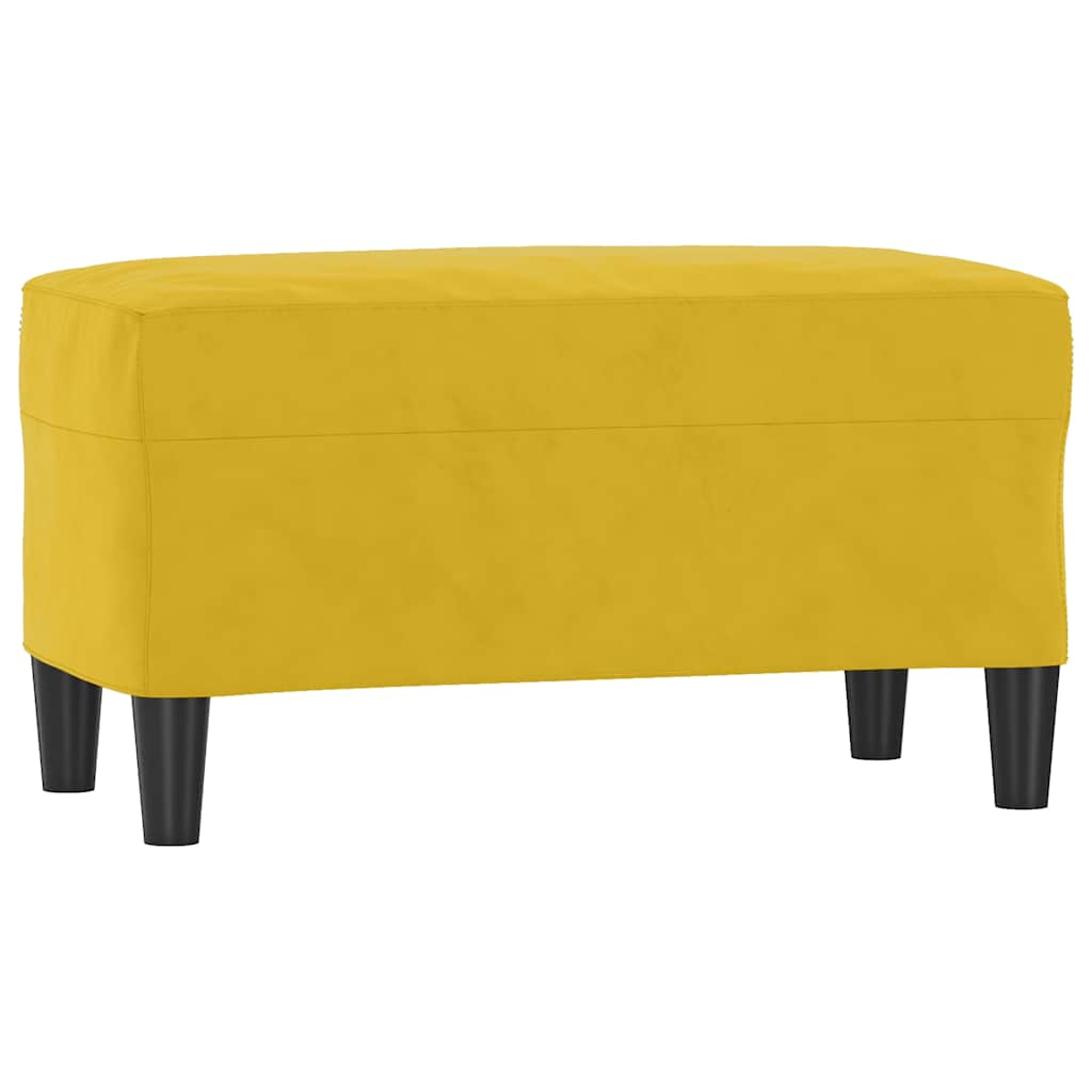 Vidaxl bankje 70x35x41 cm fluweel geel