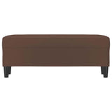 Vidaxl bankje 100x35x41 cm kunstleer bruin