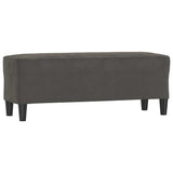 Vidaxl bankje 100x35x41 cm fluweel donkergrijs