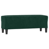 Vidaxl bankje 100x35x41 cm fluweel donkergroen