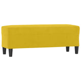 Vidaxl bankje 100x35x41 cm fluweel geel