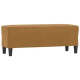 Vidaxl bankje 100x35x41 cm fluweel bruin