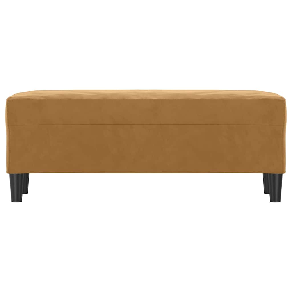Vidaxl bankje 100x35x41 cm fluweel bruin