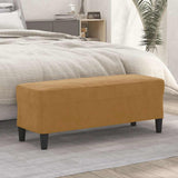 Vidaxl bankje 100x35x41 cm fluweel bruin
