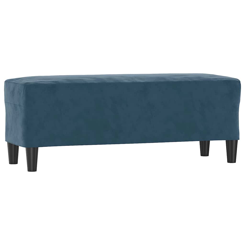 Vidaxl bankje 100x35x41 cm fluweel blauw