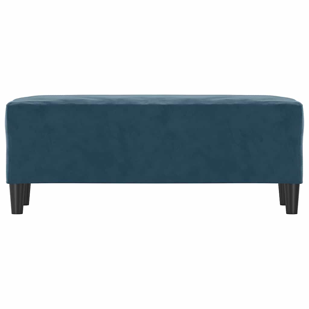 Vidaxl bankje 100x35x41 cm fluweel blauw