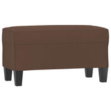 Vidaxl bankje 70x35x41 cm kunstleer bruin