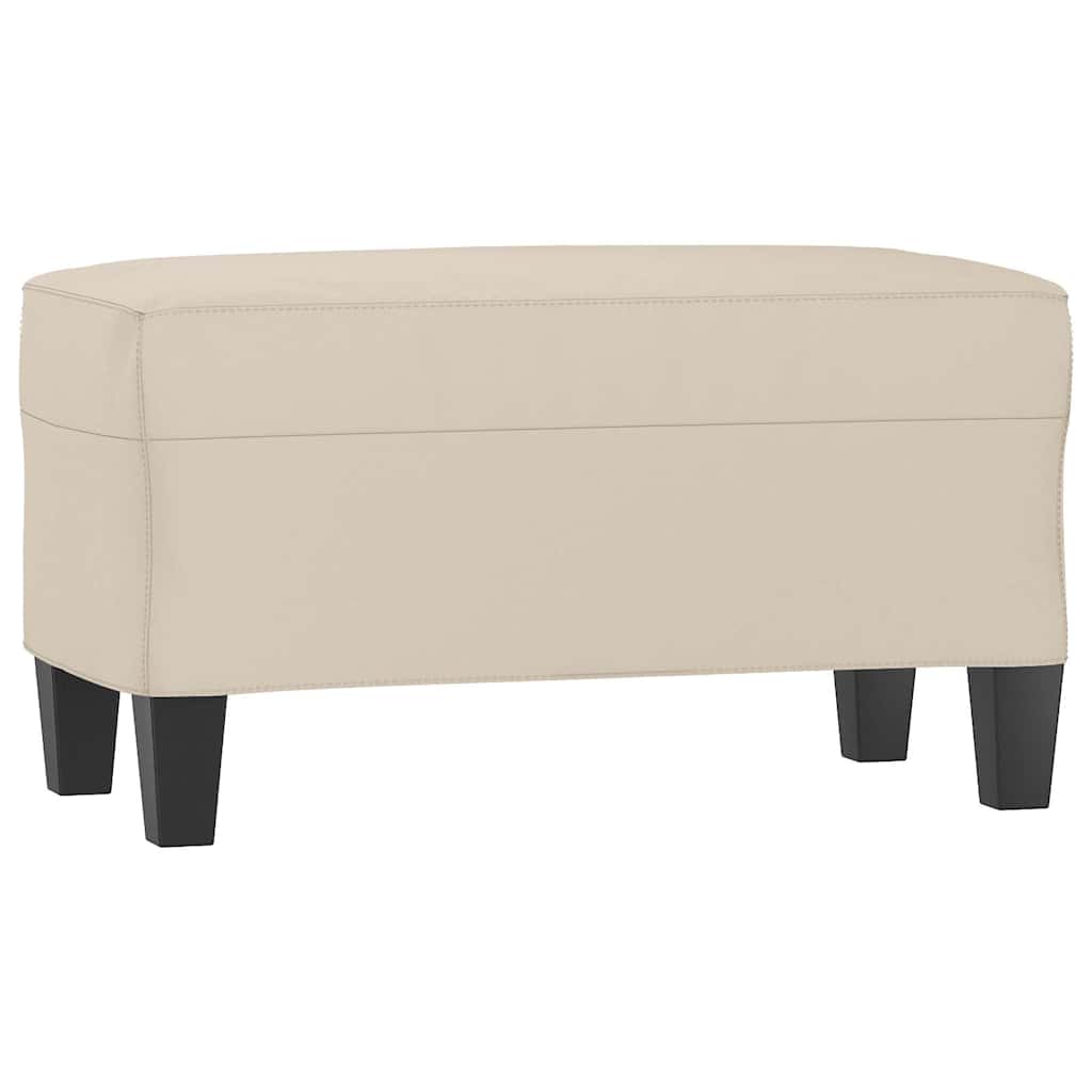 Vidaxl bankje 70x35x41 cm microvezelstof crème