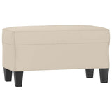 Vidaxl bankje 70x35x41 cm microvezelstof crème