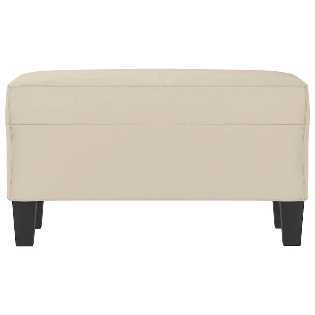 Vidaxl bankje 70x35x41 cm microvezelstof crème