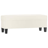 Vidaxl bankje 100x35x41 cm kunstleer crèmekleurig