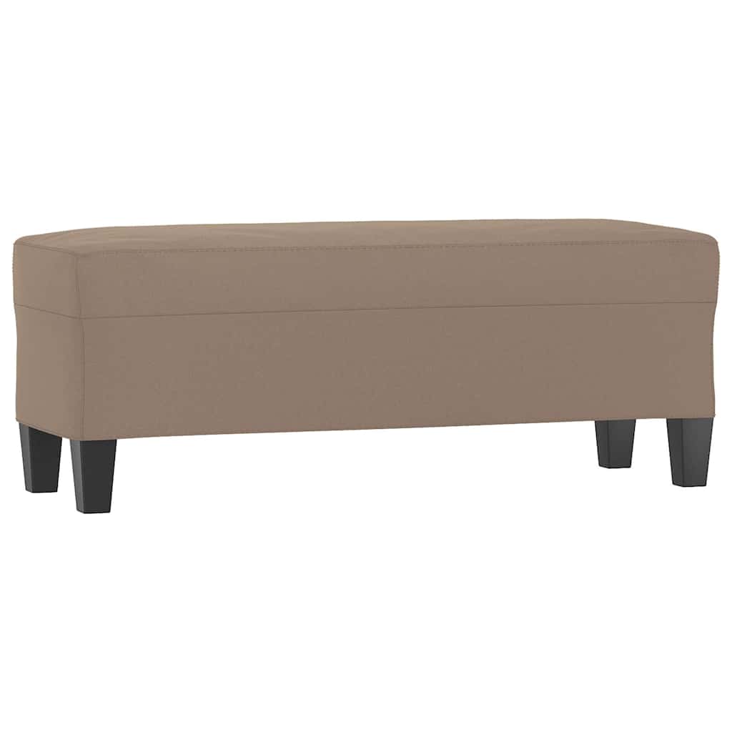 Vidaxl bankje 100x35x41 cm microvezelstof taupe