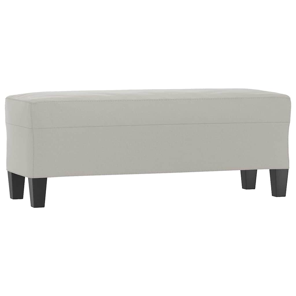 Vidaxl bankje 100x35x41 cm microvezelstof stof lichtgrijs