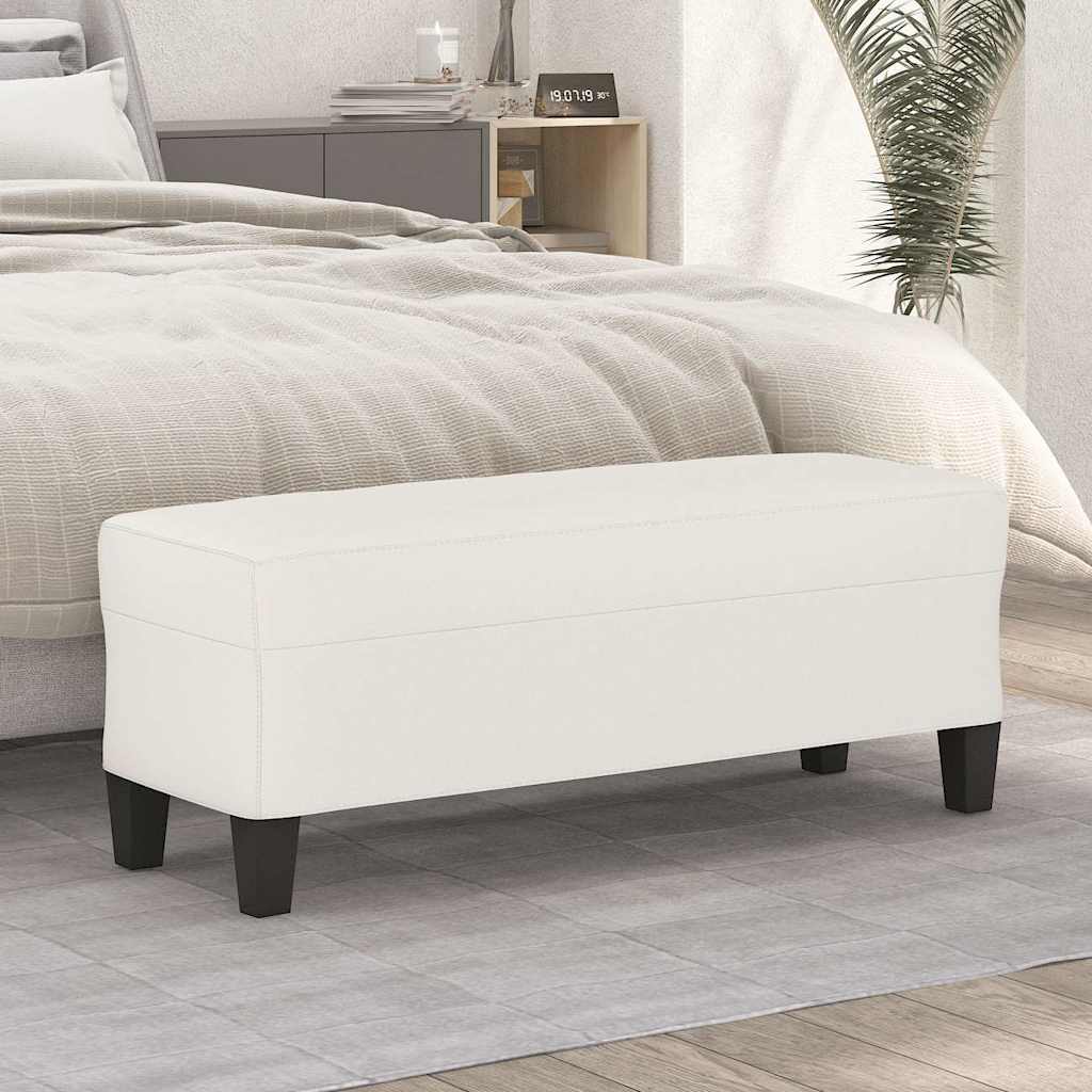 Vidaxl bankje 100x35x41 cm microvezelstof beige
