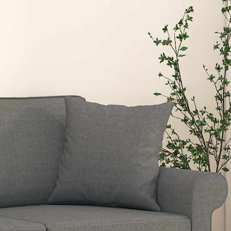 Vidaxl Dekorative Kissen 2 ST 40x40 cm Stoff dunkelgrau