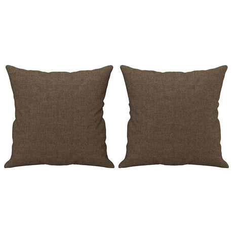 Vidaxl Dekorative Kissen 2 ST 40x40 cm Stoffbraun