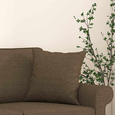 Vidaxl Dekorative Kissen 2 ST 40x40 cm Stoffbraun