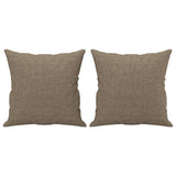 Vidaxl Dekorative Kissen 2 ST 40x40 cm Stofftaupe