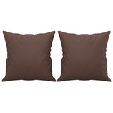 Vidaxl Dekorative Kissen 2 ST 40x40 cm künstliches Lederbraun