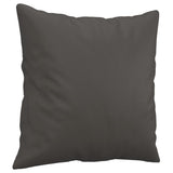 Vidaxl Dekorative Kissen 2 ST 40x40 cm künstliches Ledergrau grau