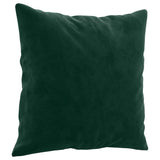Vidaxl Dekorative Kissen 2 ST 40x40 cm Samt dunkelgrün