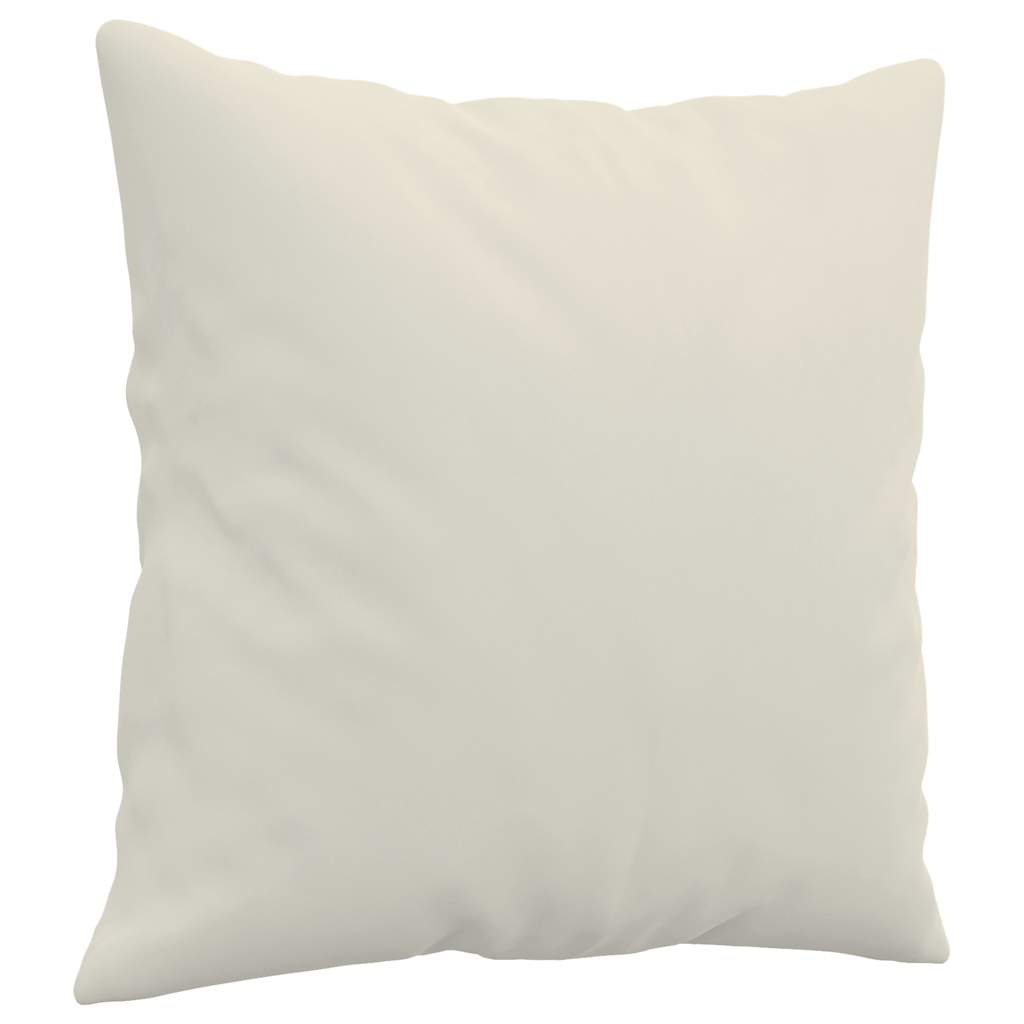 Vidaxl Dekorative Kissen 2 ST 40x40 cm Samtcreme farbig