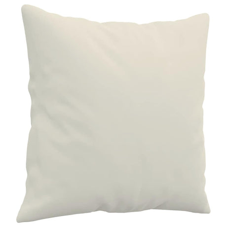 Vidaxl Dekorative Kissen 2 ST 40x40 cm Samtcreme farbig